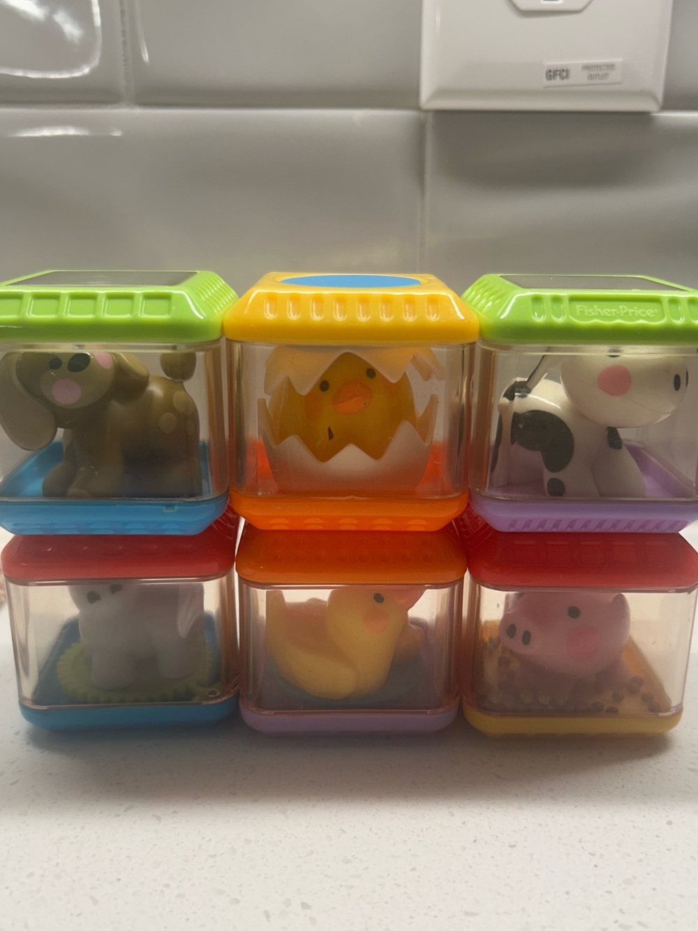 Fisher-Price Peek-a-Blocks Barnyard Friends VTG 2003